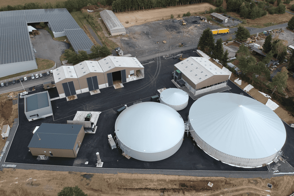 Unité de méthanisation (Nord Aveyron - Photo : Mathieu Causse Euro 12)